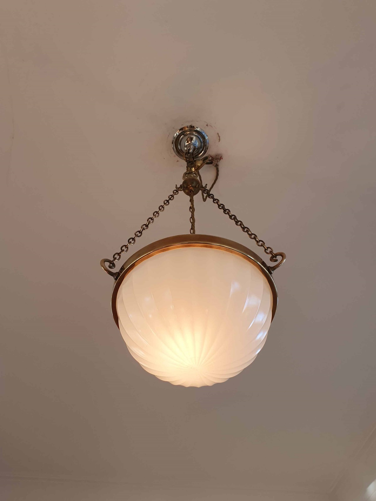 Jefferson & Co. for G.E.C | Moonstone Plafonnier | c.1925 | SOLD - Image 3