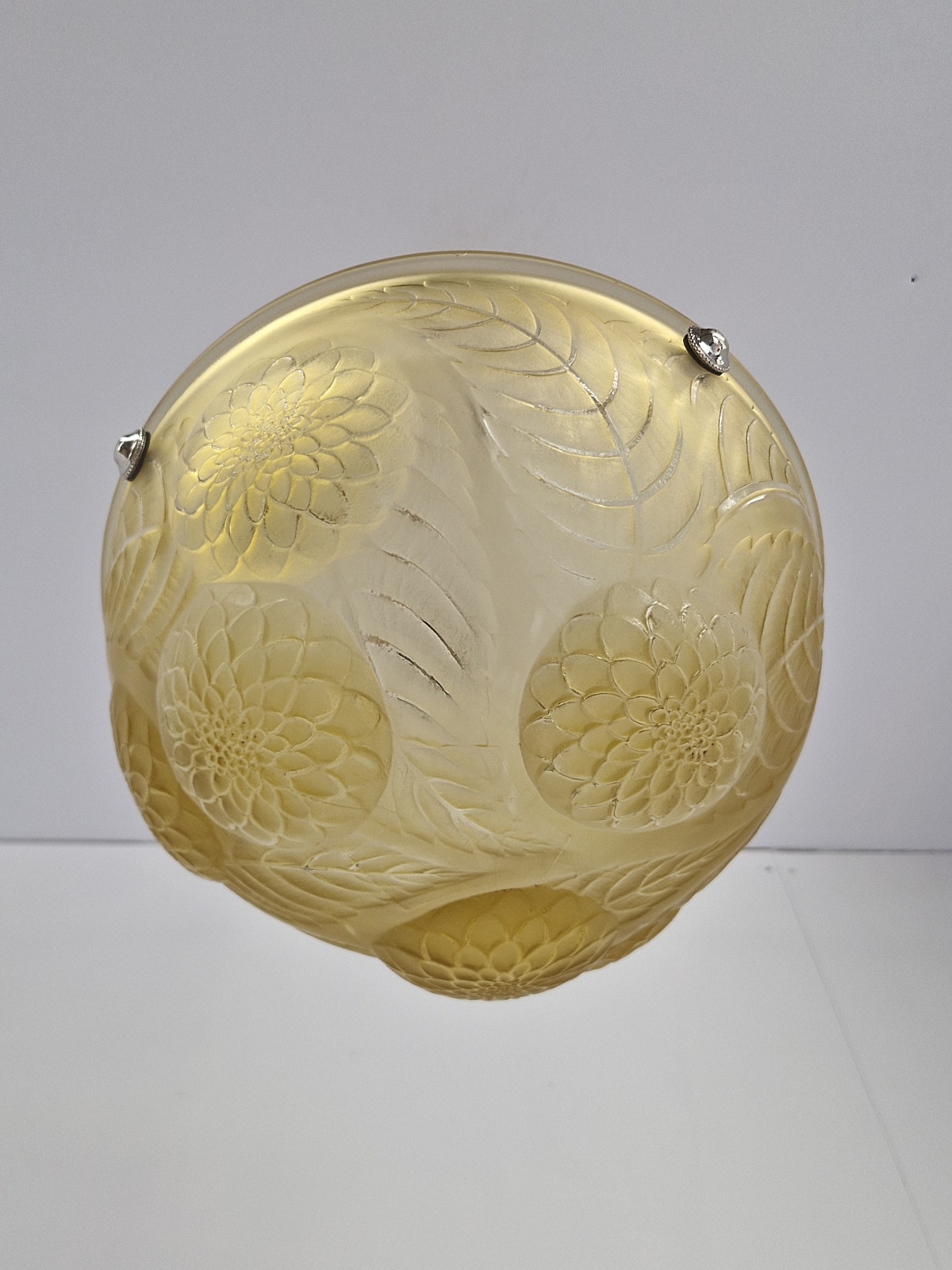 René Lalique | Caramel "Dahlia" Art Deco Plafonnier | France c.1925 - Image 7