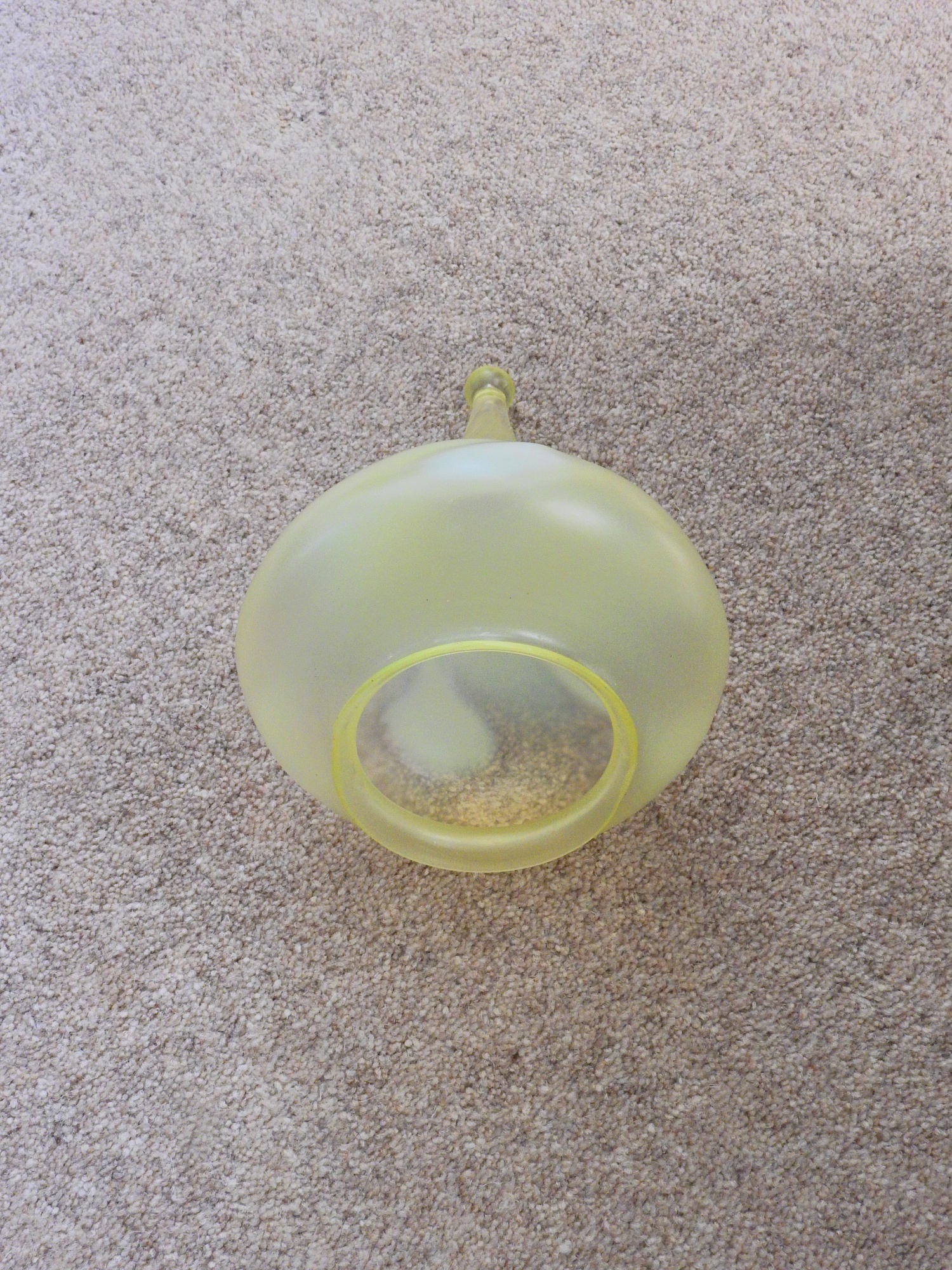 John Walsh Walsh | Vaseline-glass Pendant Lampshade | England c.1900 | SOLD - Image 6