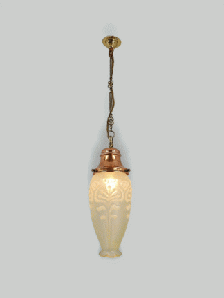 John Walsh Walsh | 2 Similar Vaseline glass Pendant Lampshades | Available to Buy Individually