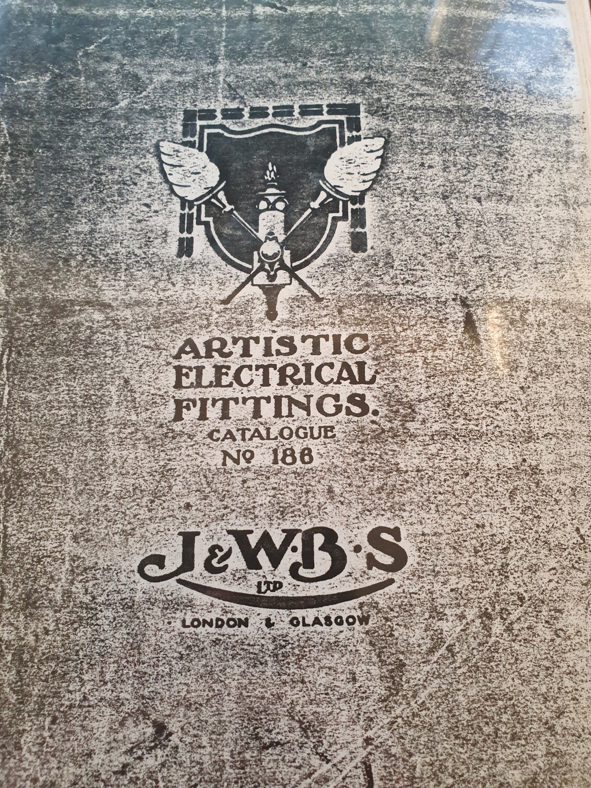 J & W.B.Smith Ltd, London & Glasgow | Copper & Brass Twin-Arm Wall Light | England c.1925 - Image 5