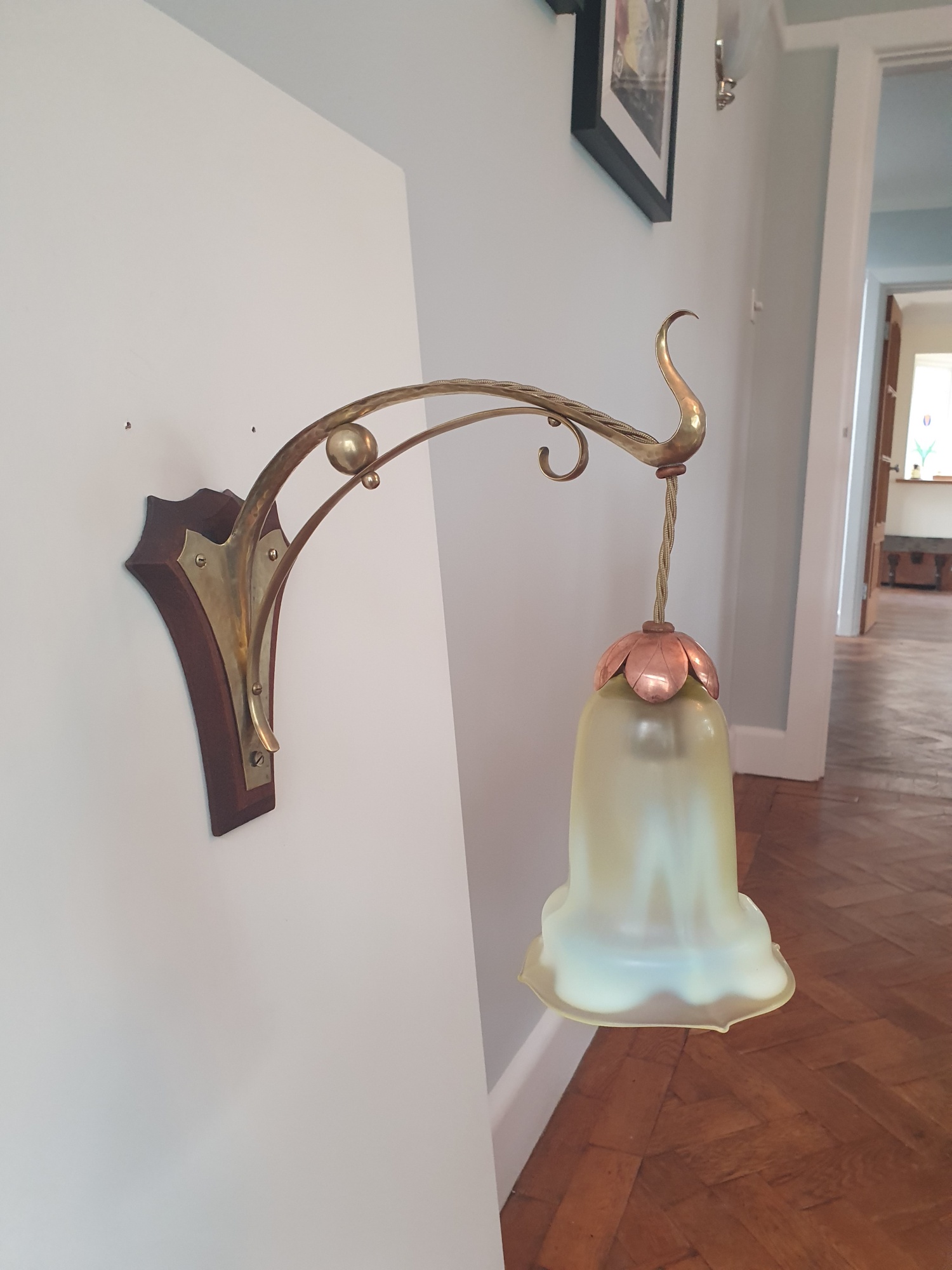 Unsigned | Arts & Crafts Wall Light | England c.1900 | SOLD - Image 8