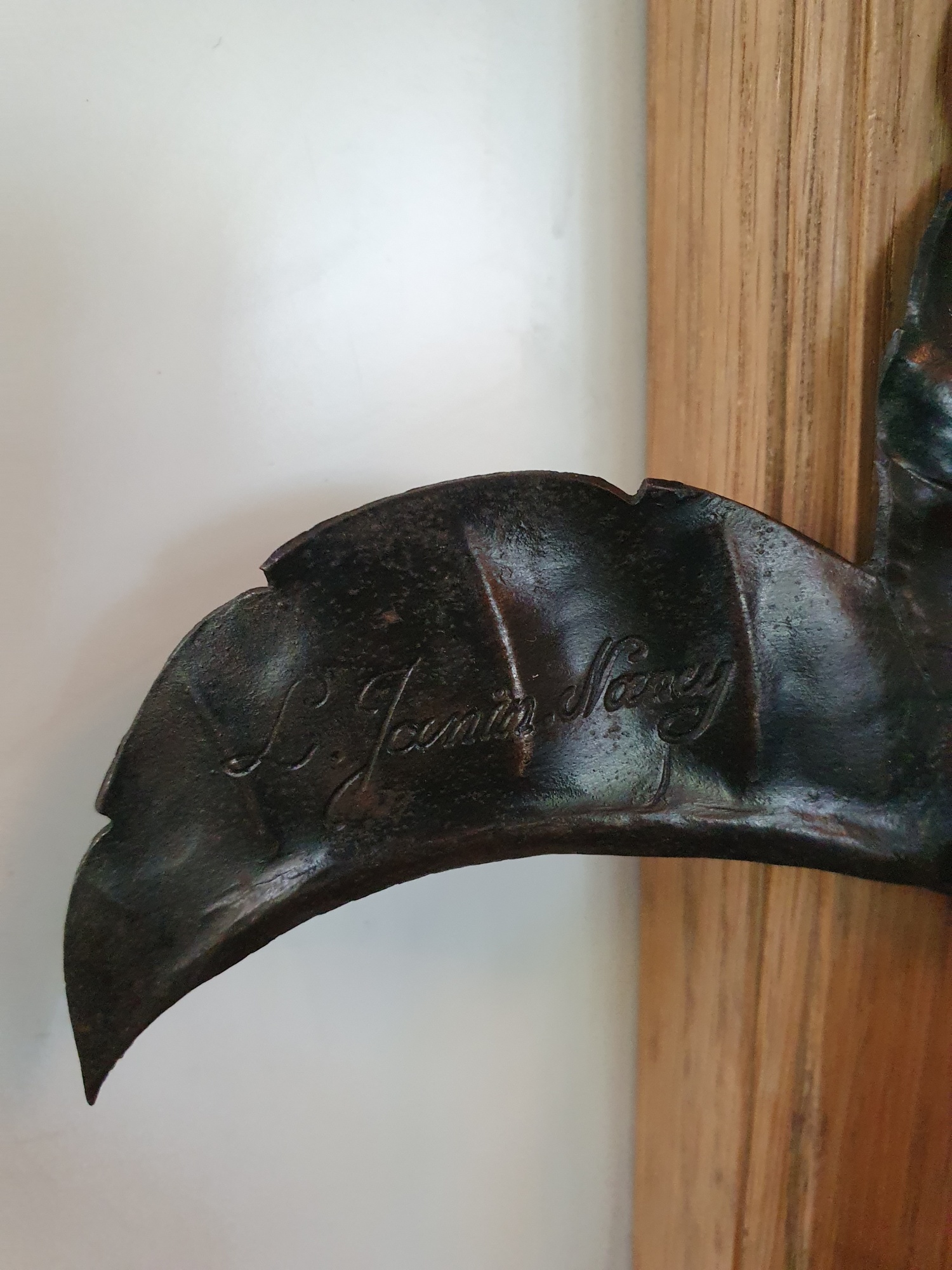 Louis Janin & Muller Frères | 3 Wrought-iron & Pate-de-verre Wall Lights | France c.1925 | SOLD - Image 11