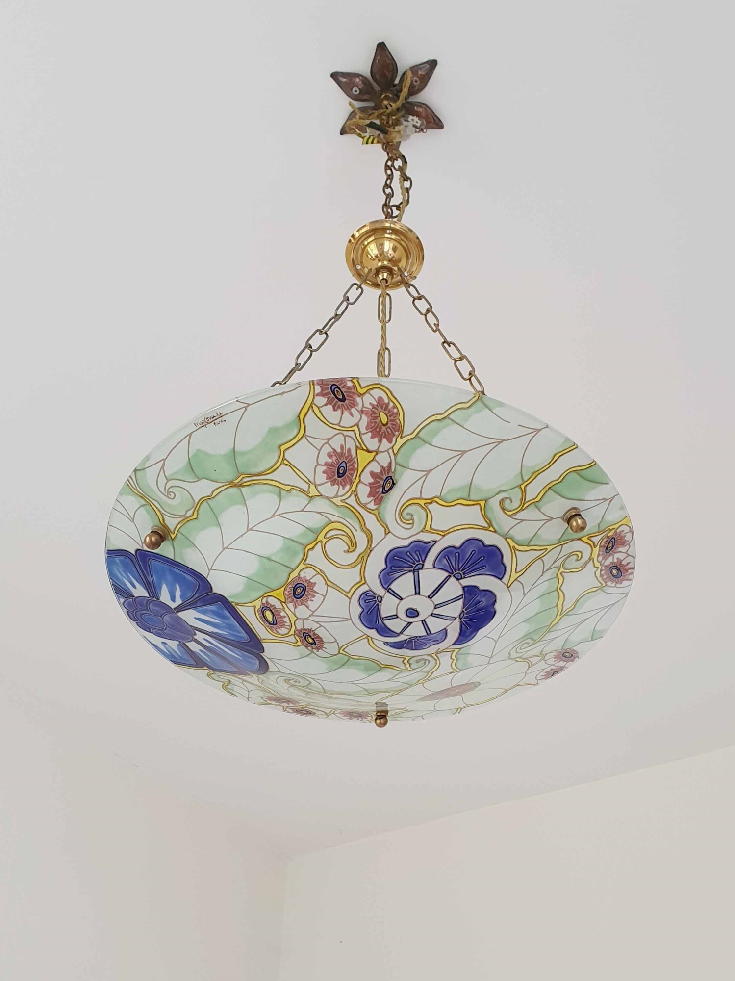 Maxonade Verrier D’Art, Paris | Art Deco Plafonnier | France c.1935 | SOLD - Image 2