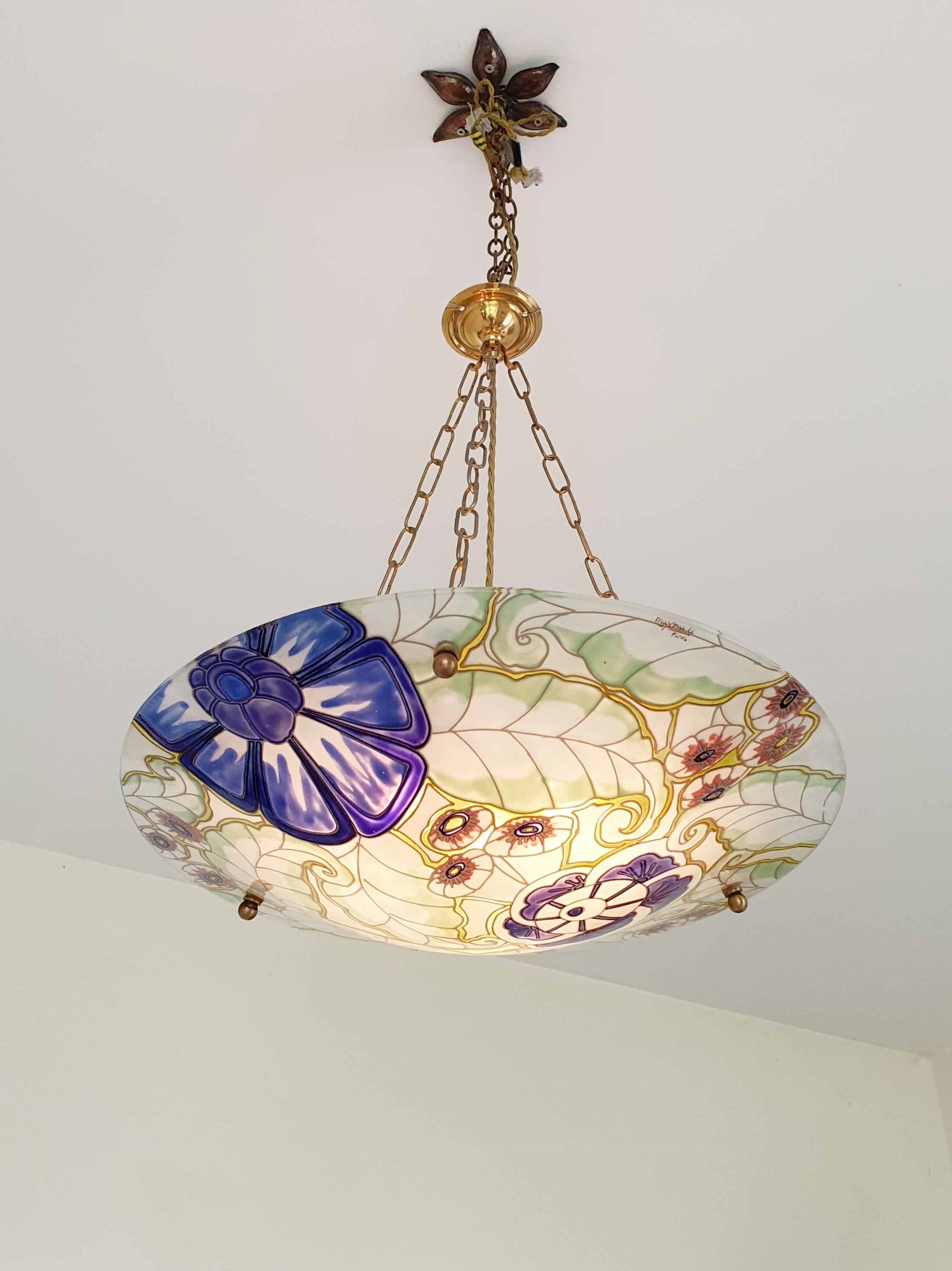 Maxonade Verrier D’Art, Paris | Art Deco Plafonnier | France c.1935 | SOLD - Image 3