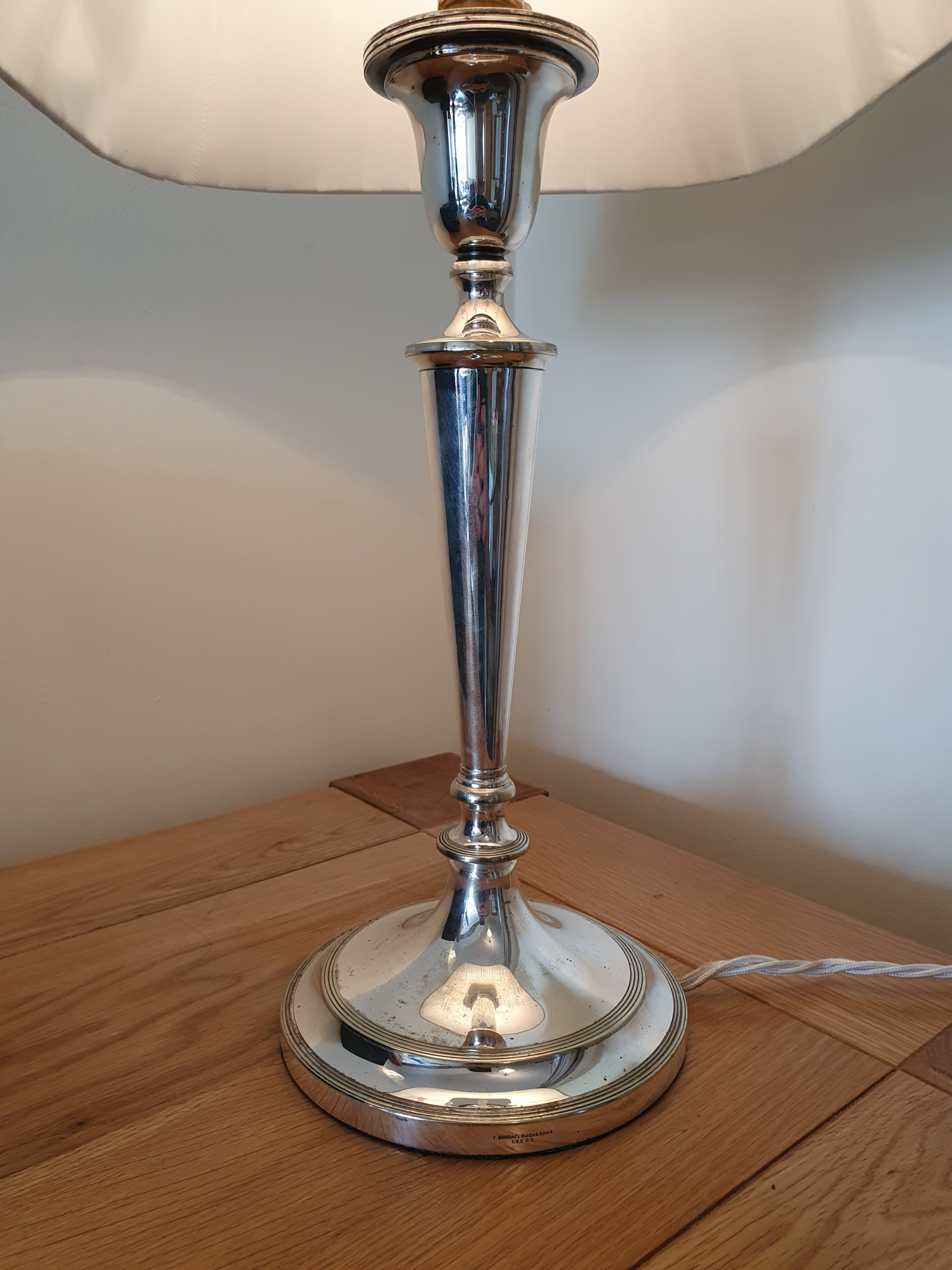 Z.Barraclough & Sons, Leeds | Silver-plated Edwardian Table Standard | England c.1905 | SOLD - Image 3