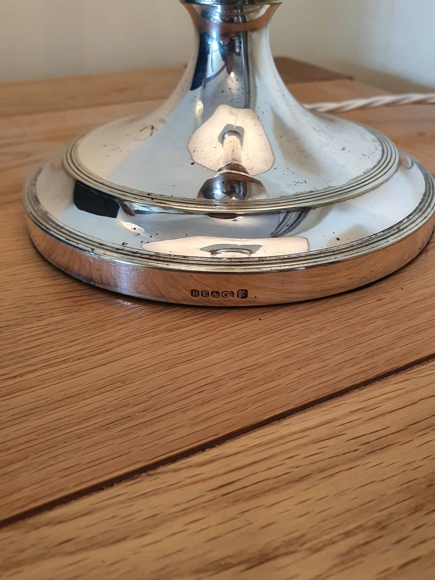 Z.Barraclough & Sons, Leeds | Silver-plated Edwardian Table Standard | England c.1905 | SOLD - Image 5