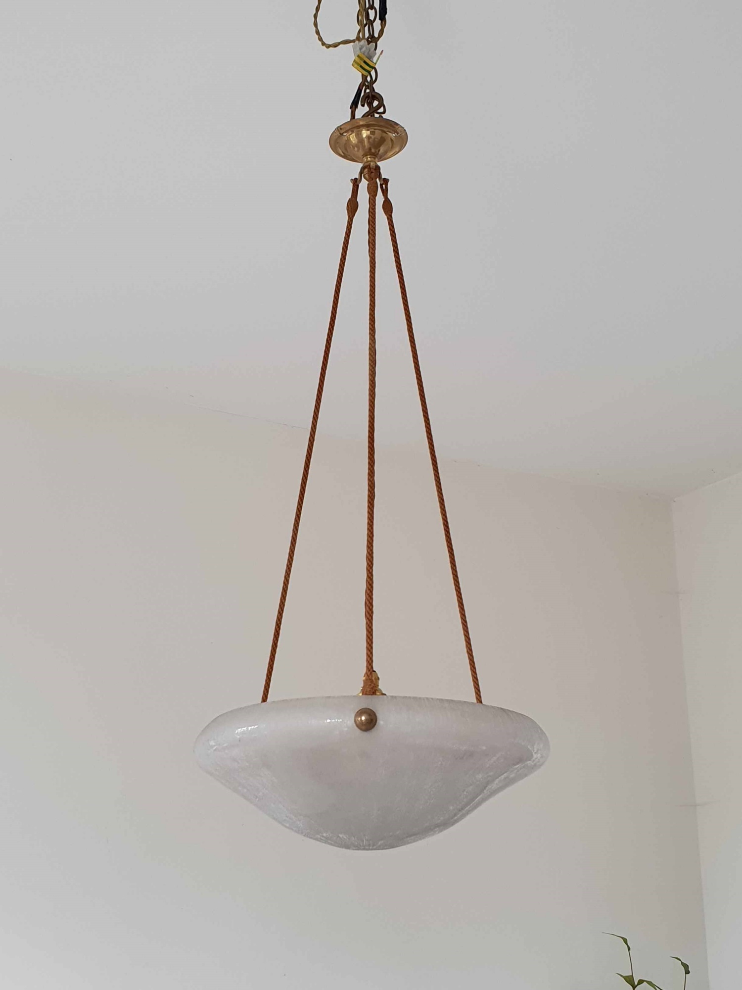 Daum Frères, Nancy | Acid-etched Art Deco Plafonnier | France c.1930 | SOLD - Image 2