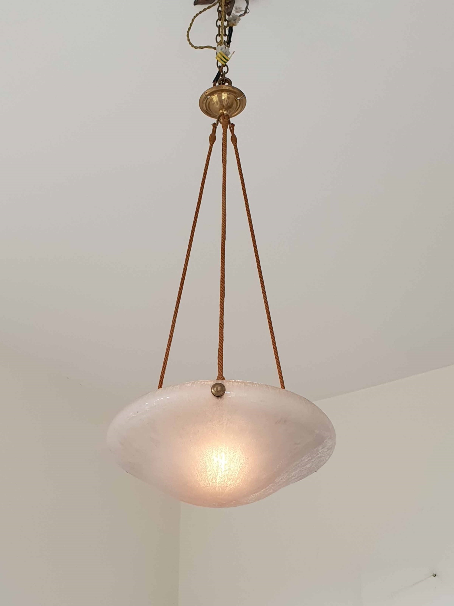 Daum Frères, Nancy | Acid-etched Art Deco Plafonnier | France c.1930 | SOLD - Image 3