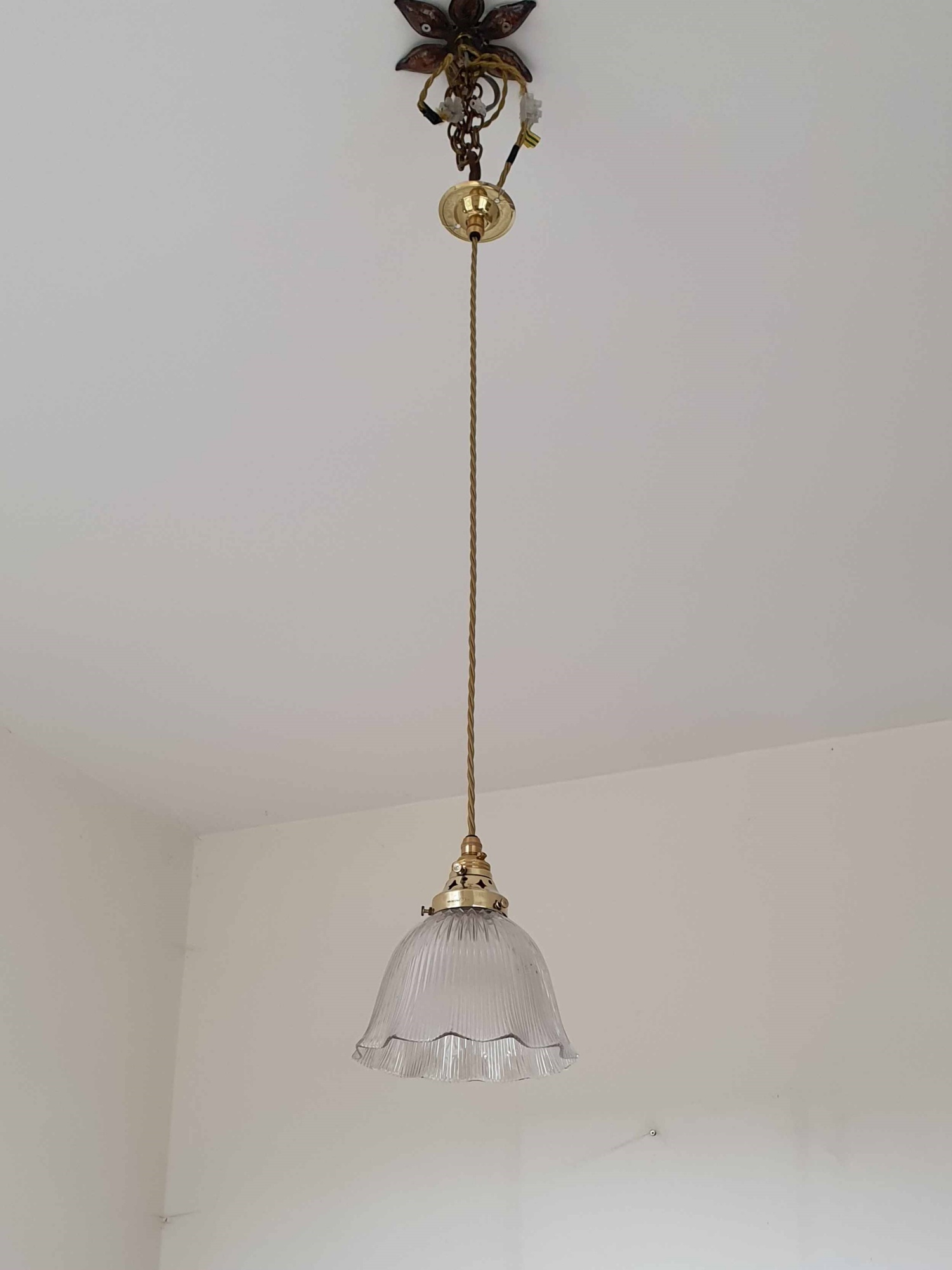 The Holophane Company | 4 Pendant "Stiletto" Prism Reflectors | England c.1900 | SOLD - Image 3