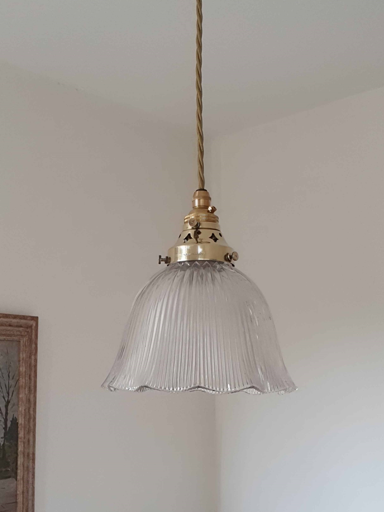 The Holophane Company | 4 Pendant "Stiletto" Prism Reflectors | England c.1900 | SOLD - Image 5