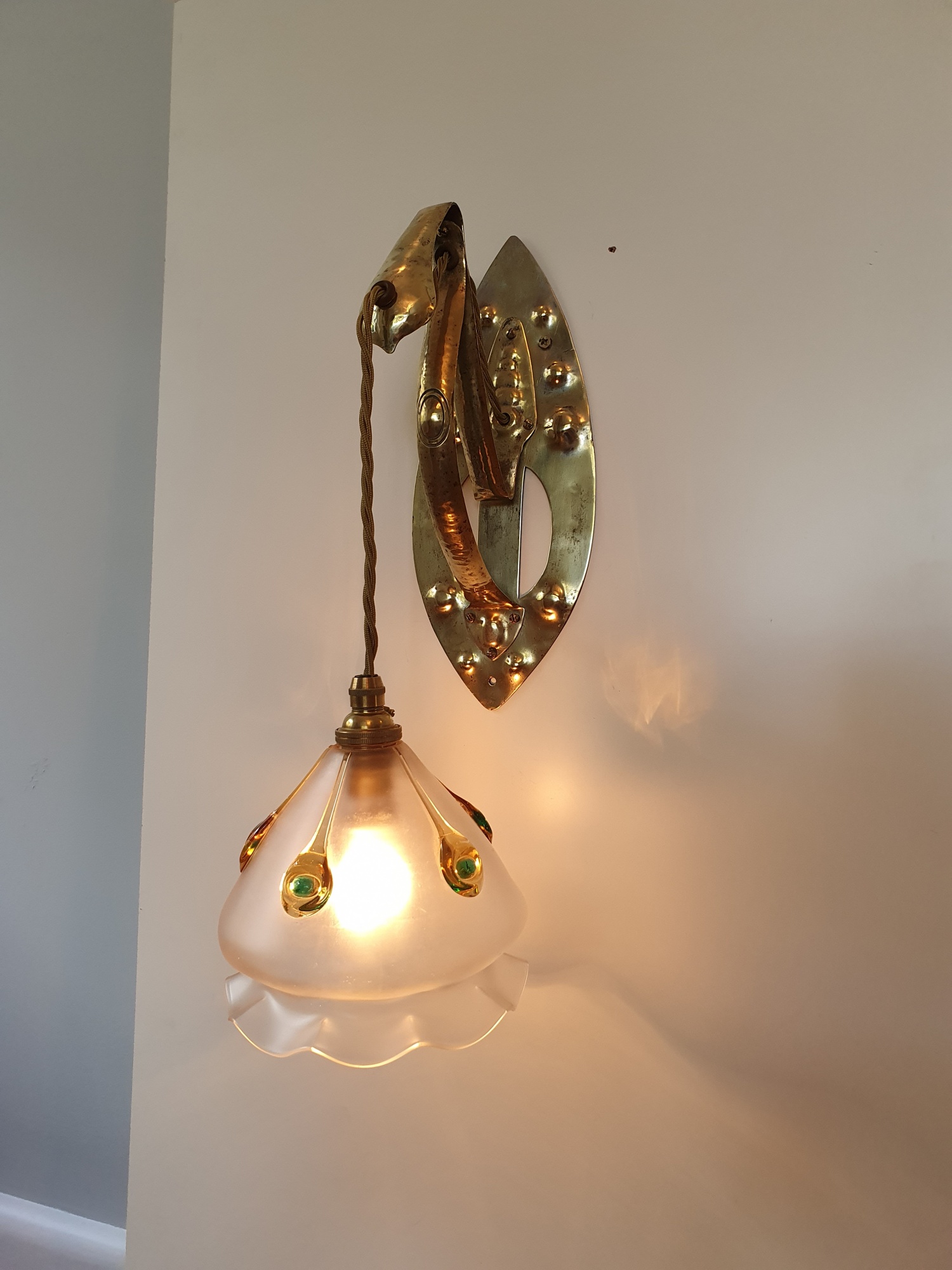 Stuart & Sons, Birmingham | Arts & Crafts Wall Light | England c.1900 | SOLD - Image 5