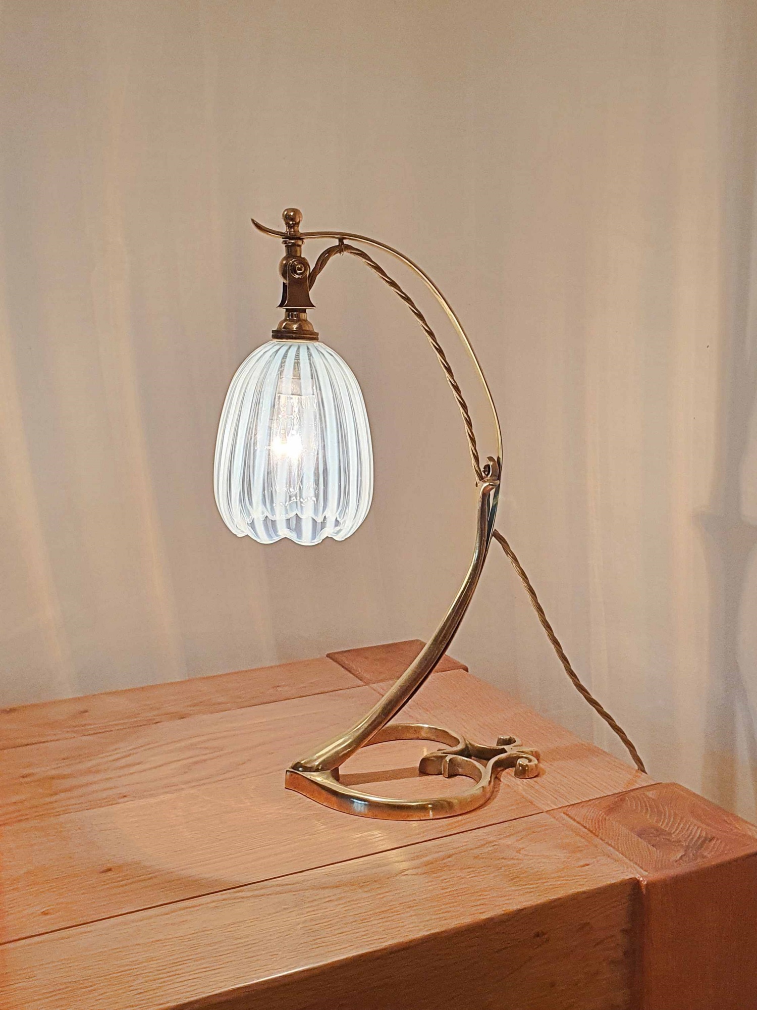 Style of W.A.S Benson | Arts & Crafts Desk Lamp | France c.1900 | SOLD - Image 2