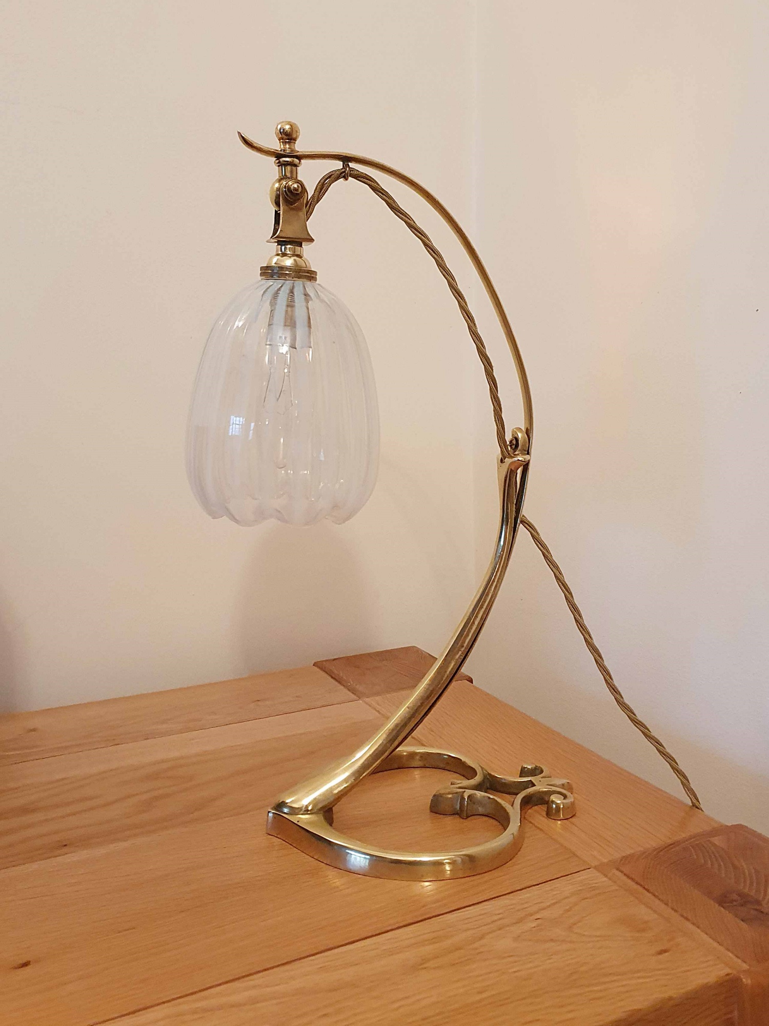 Style of W.A.S Benson | Arts & Crafts Desk Lamp | France c.1900 | SOLD - Image 3