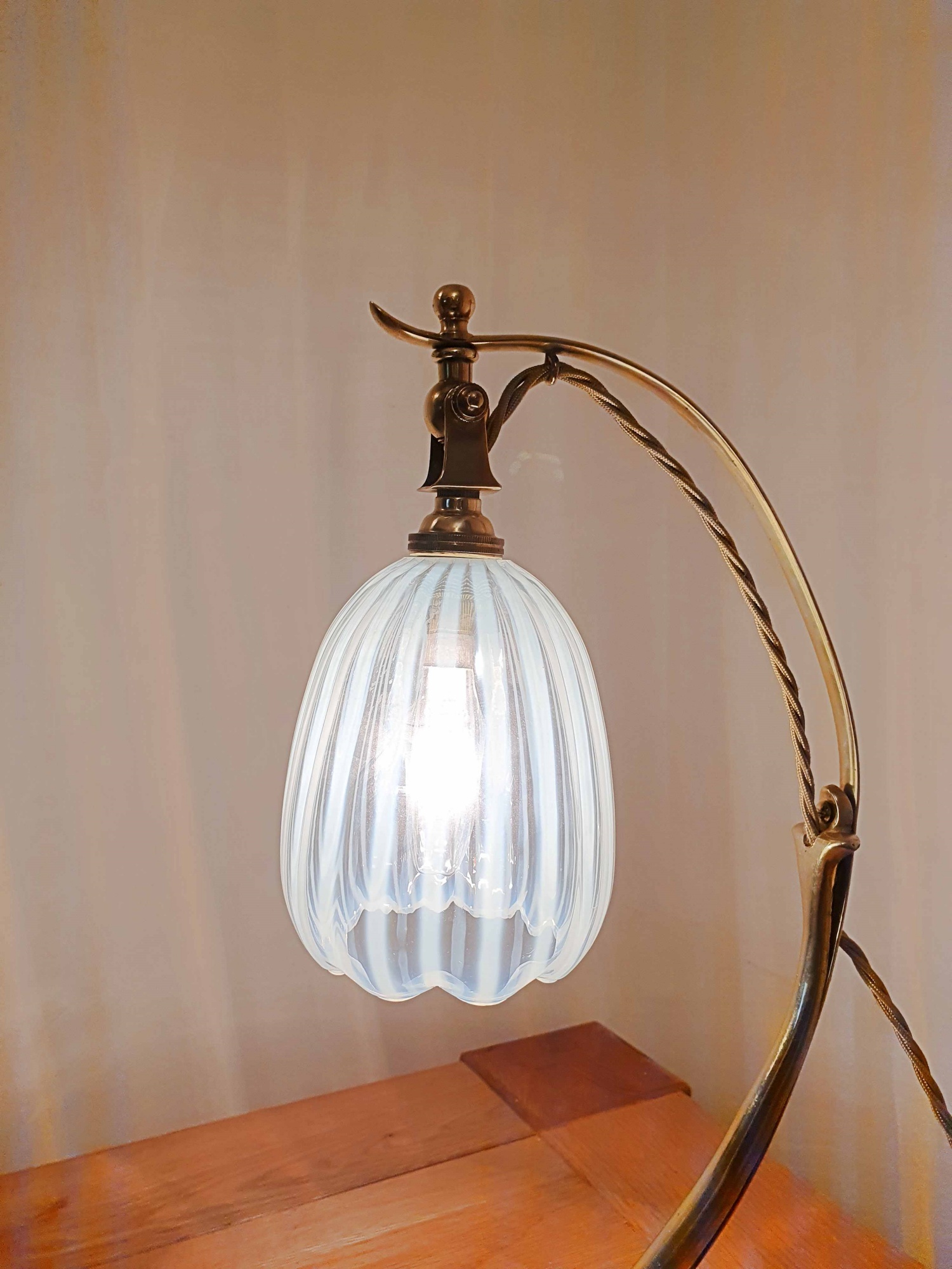 Style of W.A.S Benson | Arts & Crafts Desk Lamp | France c.1900 | SOLD - Image 4