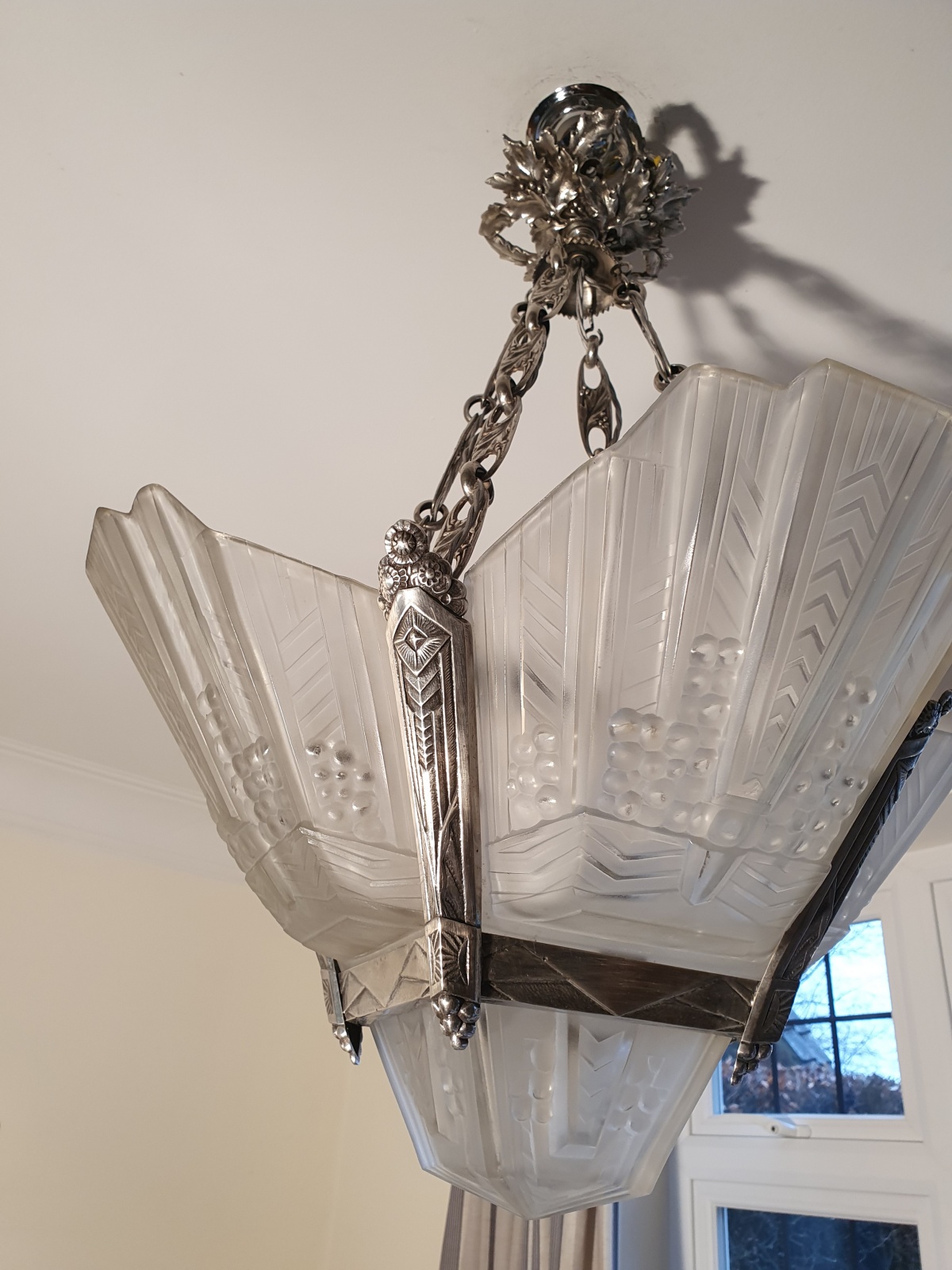 Etablissement Jean Gauthier (E.J.G) | Art Deco Chandelier | France c.1930 - Image 7