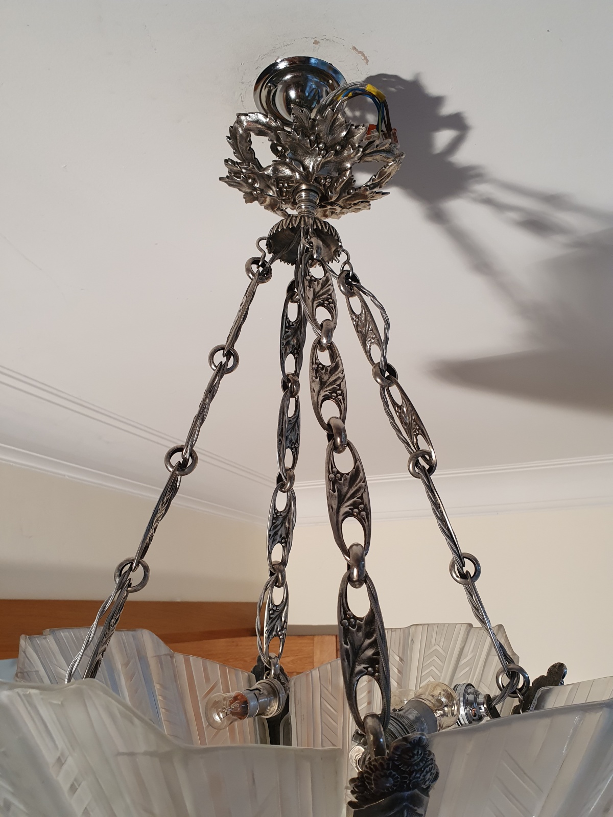 Etablissement Jean Gauthier (E.J.G) | Art Deco Chandelier | France c.1930 - Image 8