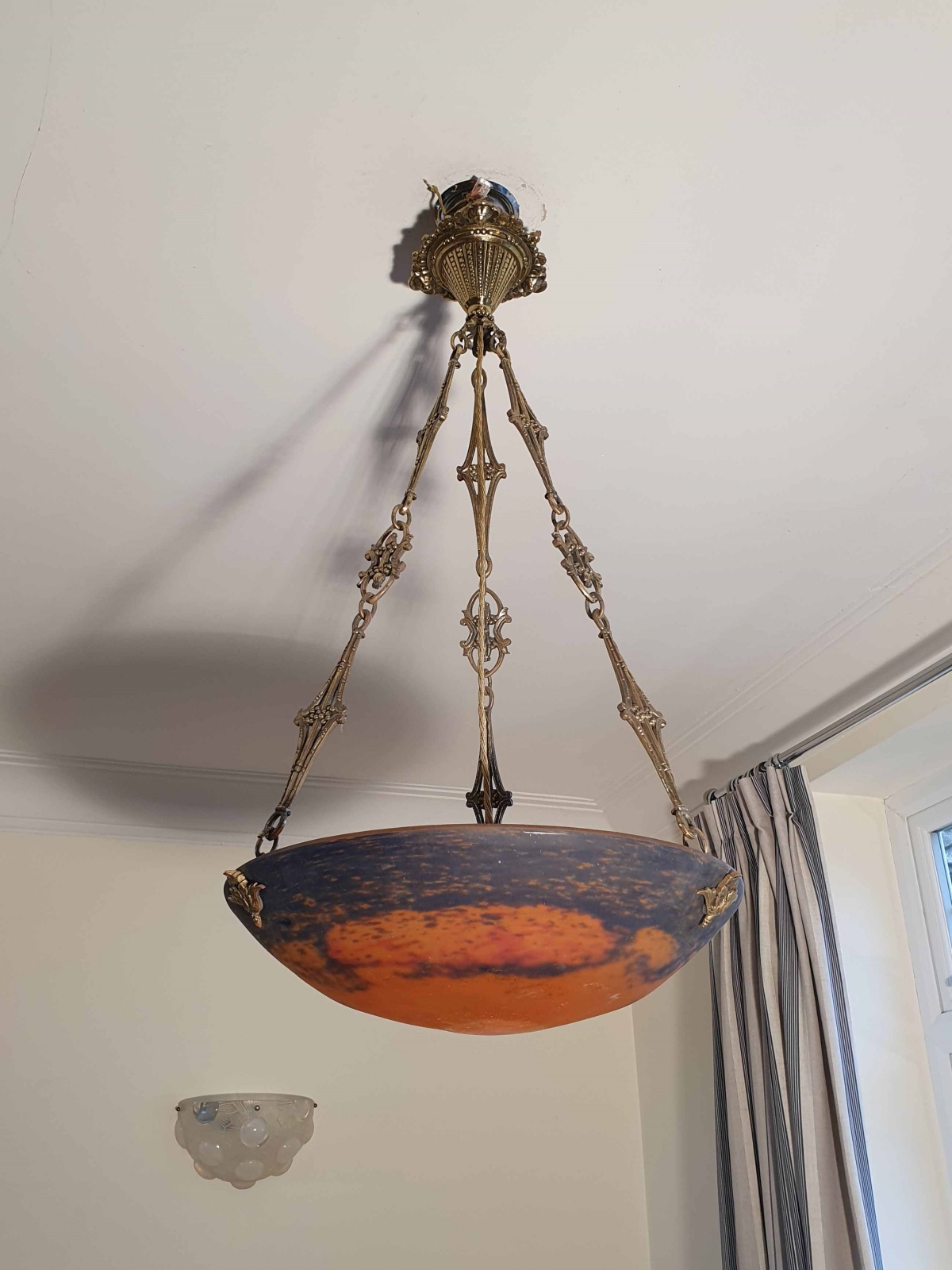 Muller Frères, Luneville | Pate-de-verre Plafonnier | France c.1930 | SOLD - Image 2