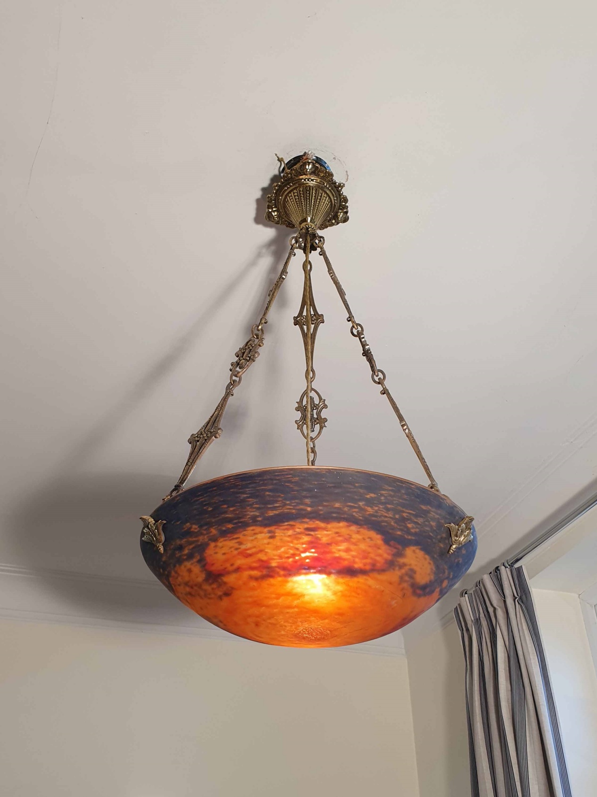 Muller Frères, Luneville | Pate-de-verre Plafonnier | France c.1930 | SOLD - Image 3