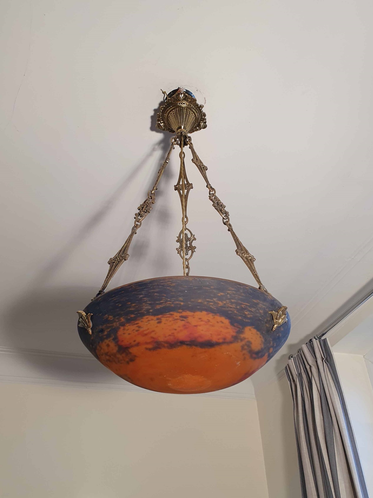 Muller Frères, Luneville | Pate-de-verre Plafonnier | France c.1930 | SOLD - Image 4