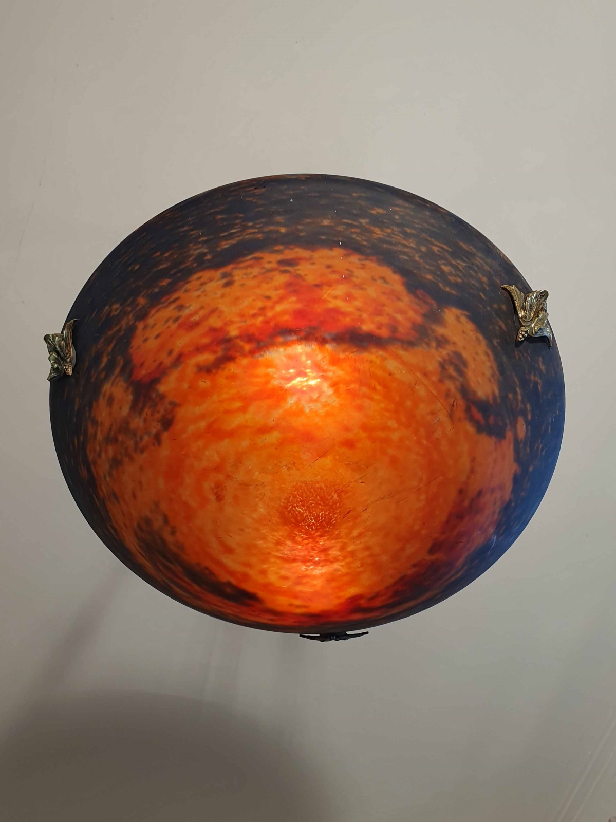 Muller Frères, Luneville | Pate-de-verre Plafonnier | France c.1930 | SOLD - Image 5