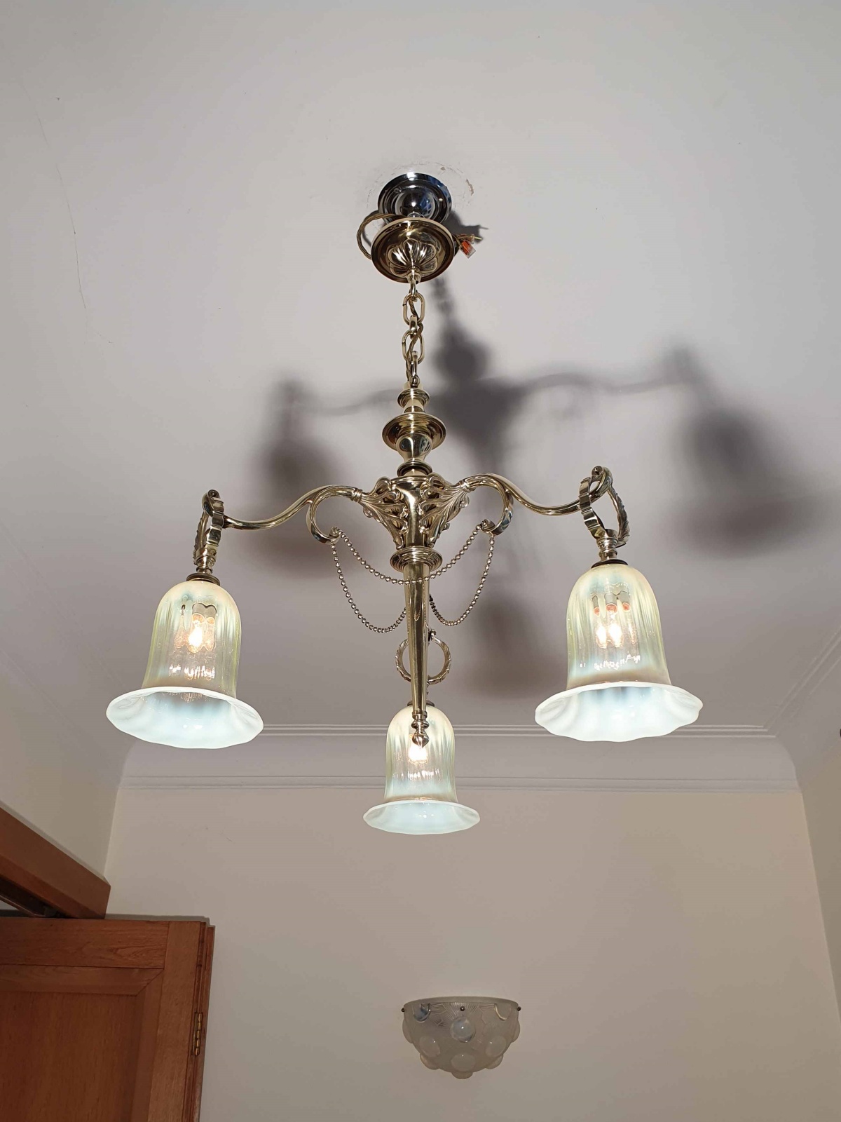 The General Electric Company (G.E.C) | 3-Branch Electrolier | England c.1925 | SOLD - Image 3