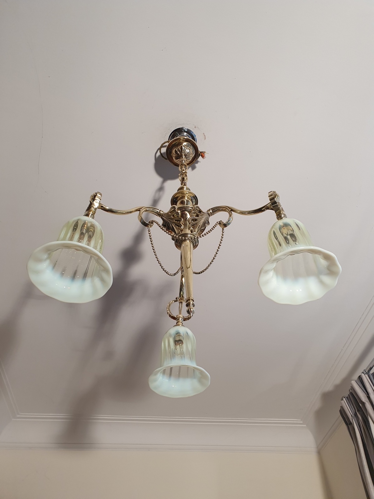 The General Electric Company (G.E.C) | 3-Branch Electrolier | England c.1925 | SOLD - Image 5