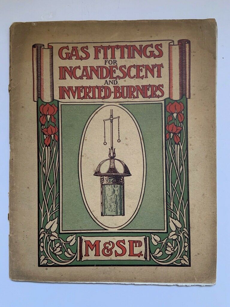 Style of Meynell & Sons, Wolverhampton | Art Nouveau 3 Branch Gas Ceiling Light | England c.1910 | SOLD - Image 11