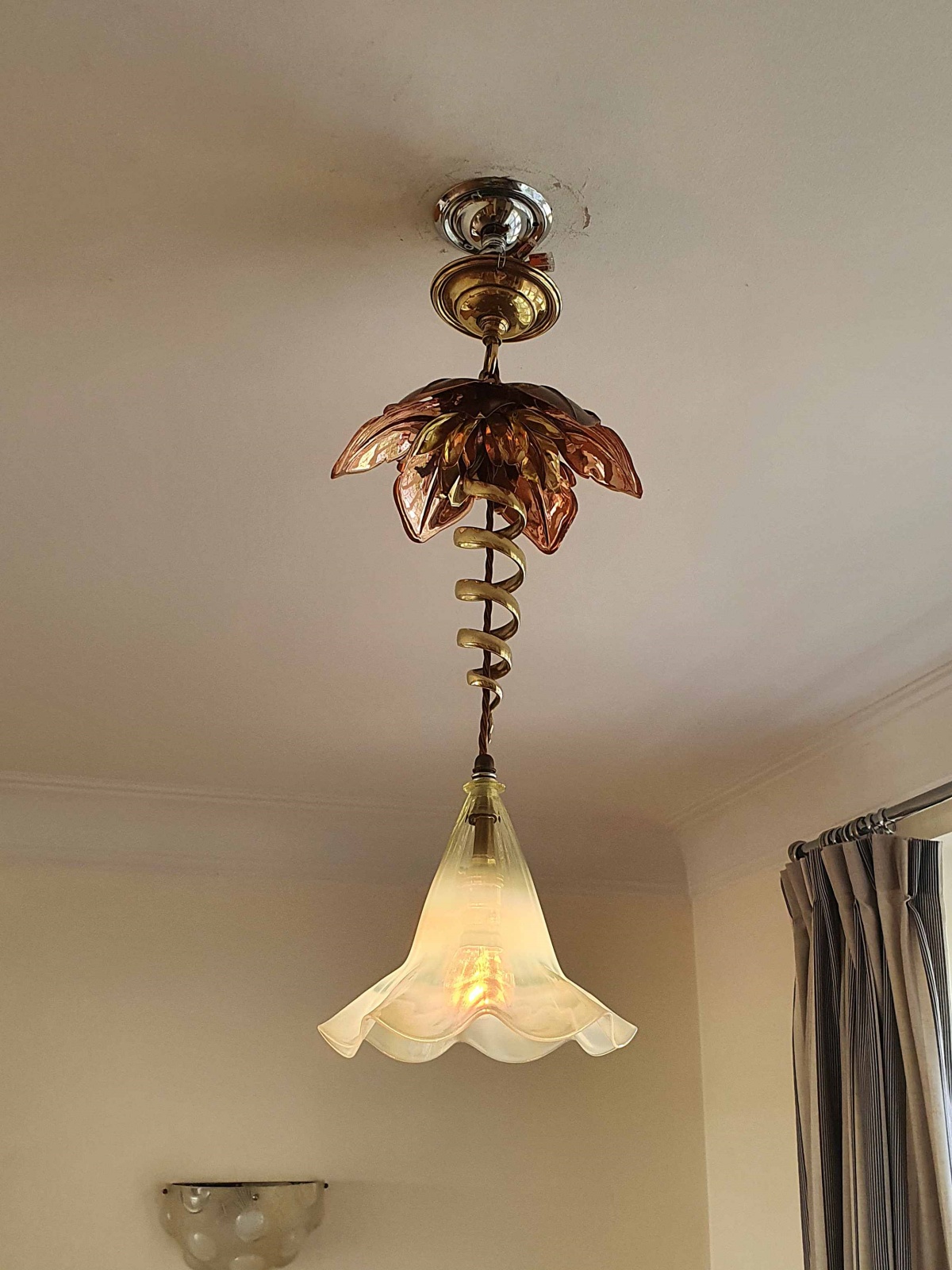 W.A.S Benson with James Powell & Sons | A Copper & Brass Hall Lantern | England c.1900 | SOLD - Image 2