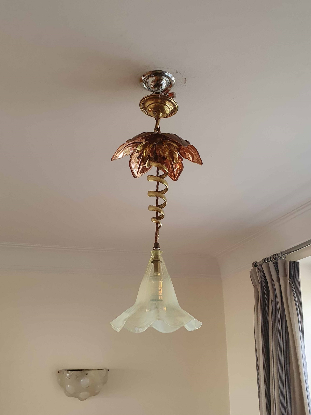 W.A.S Benson with James Powell & Sons | A Copper & Brass Hall Lantern | England c.1900 | SOLD - Image 3