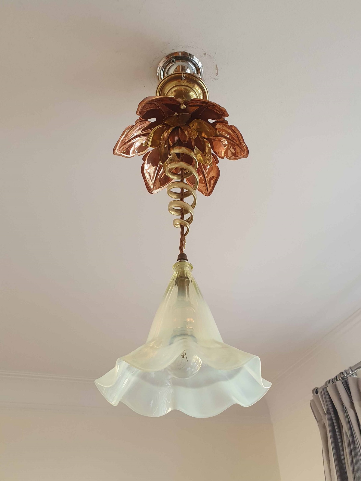 W.A.S Benson with James Powell & Sons | A Copper & Brass Hall Lantern | England c.1900 | SOLD - Image 5