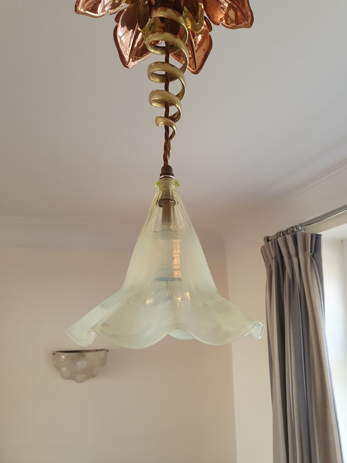 W.A.S Benson with James Powell & Sons | A Copper & Brass Hall Lantern | England c.1900 | SOLD - Image 7