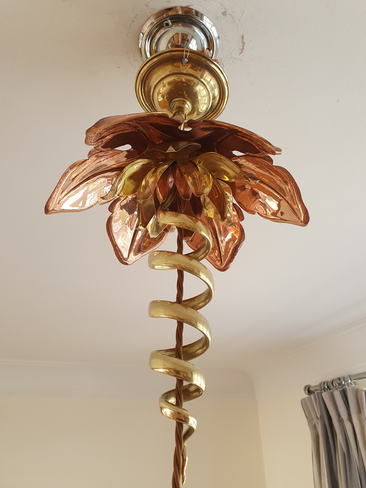 W.A.S Benson with James Powell & Sons | A Copper & Brass Hall Lantern | England c.1900 | SOLD - Image 8