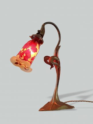 Emile Gallé | Bronze Art Nouveau Desk Lamp| France c.1900