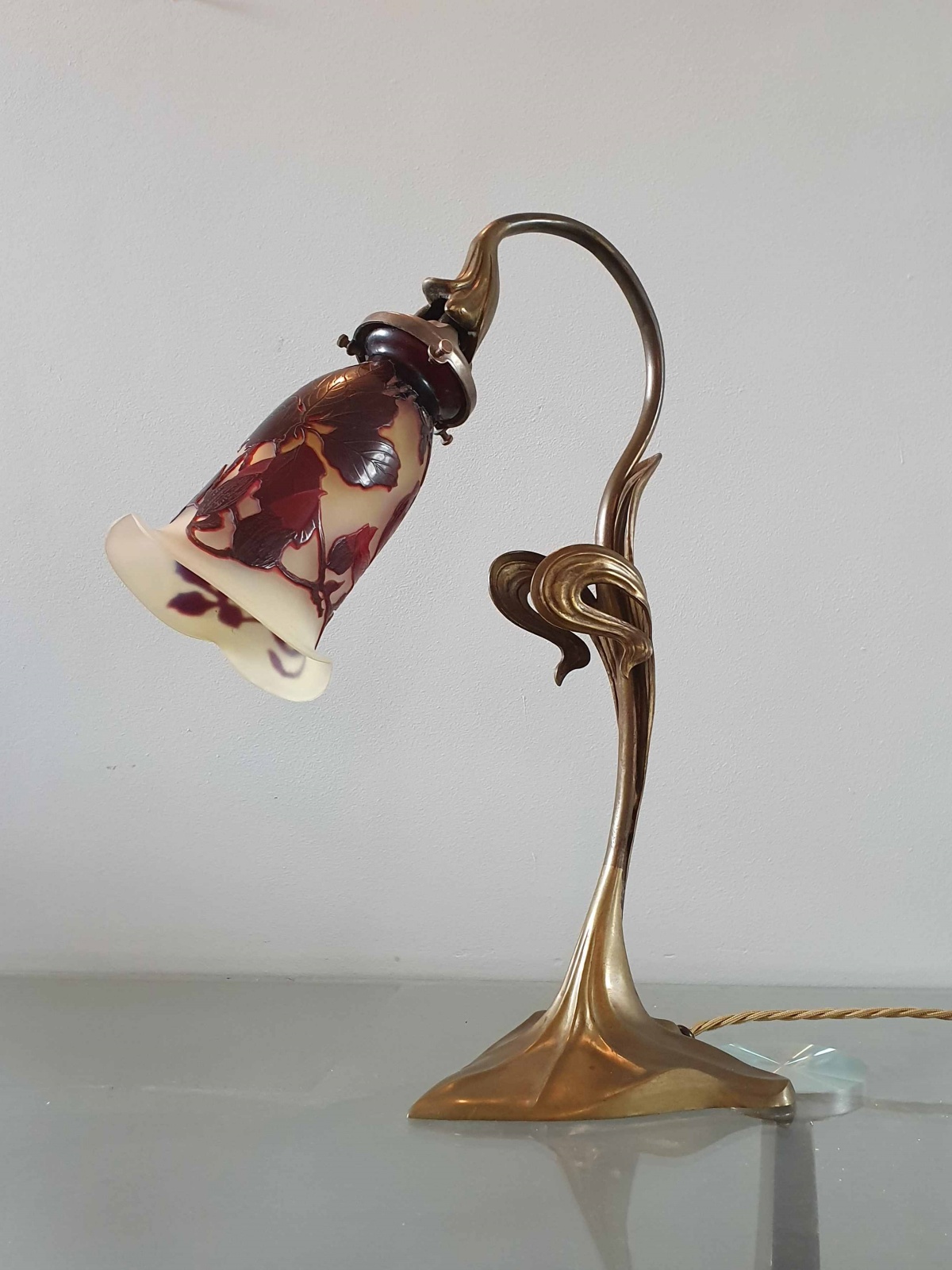Emile Gallé | Bronze Art Nouveau Desk Lamp| France c.1900 | SOLD - Image 3