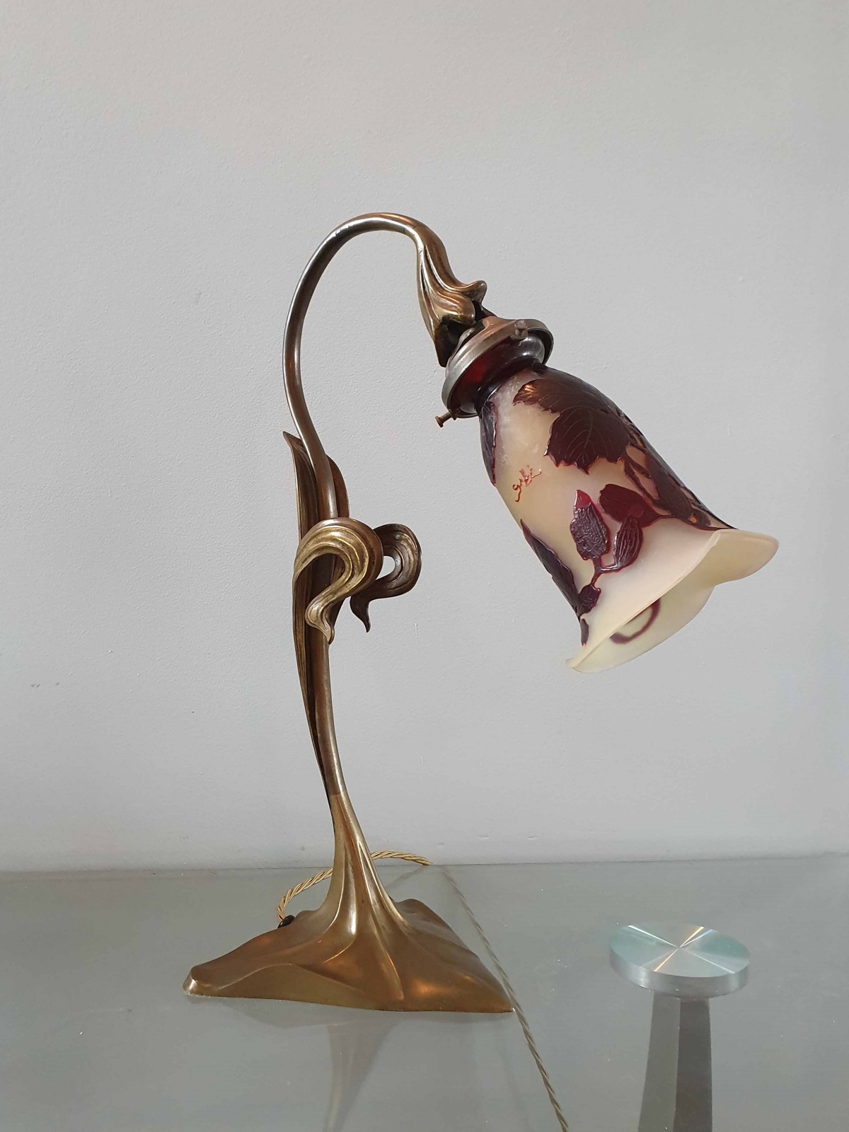 Emile Gallé | Bronze Art Nouveau Desk Lamp| France c.1900 | SOLD - Image 5