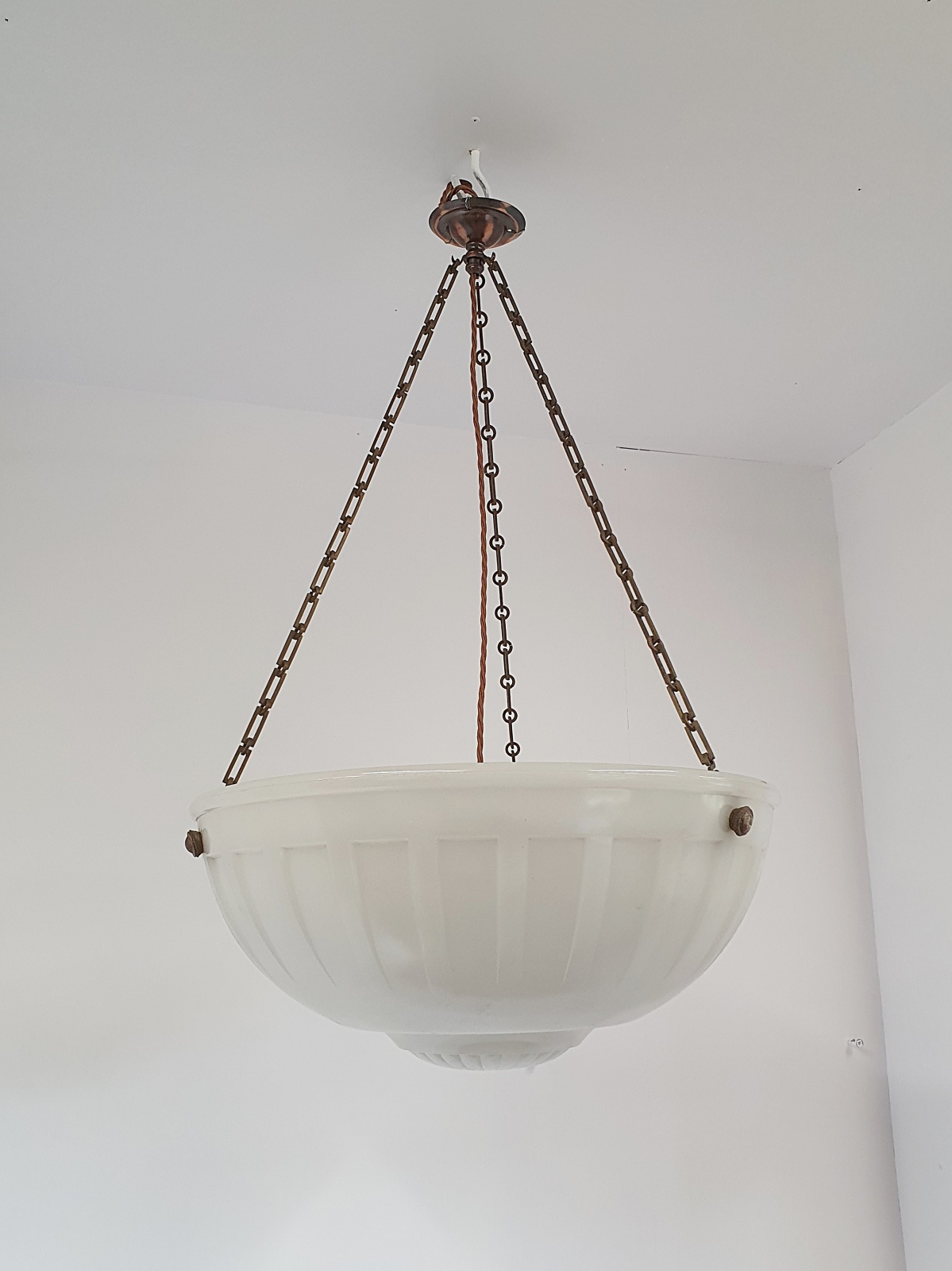 Jefferson & Co. | Monumental "Moonstone" Plafonnier | England c.1925 | SOLD - Image 2