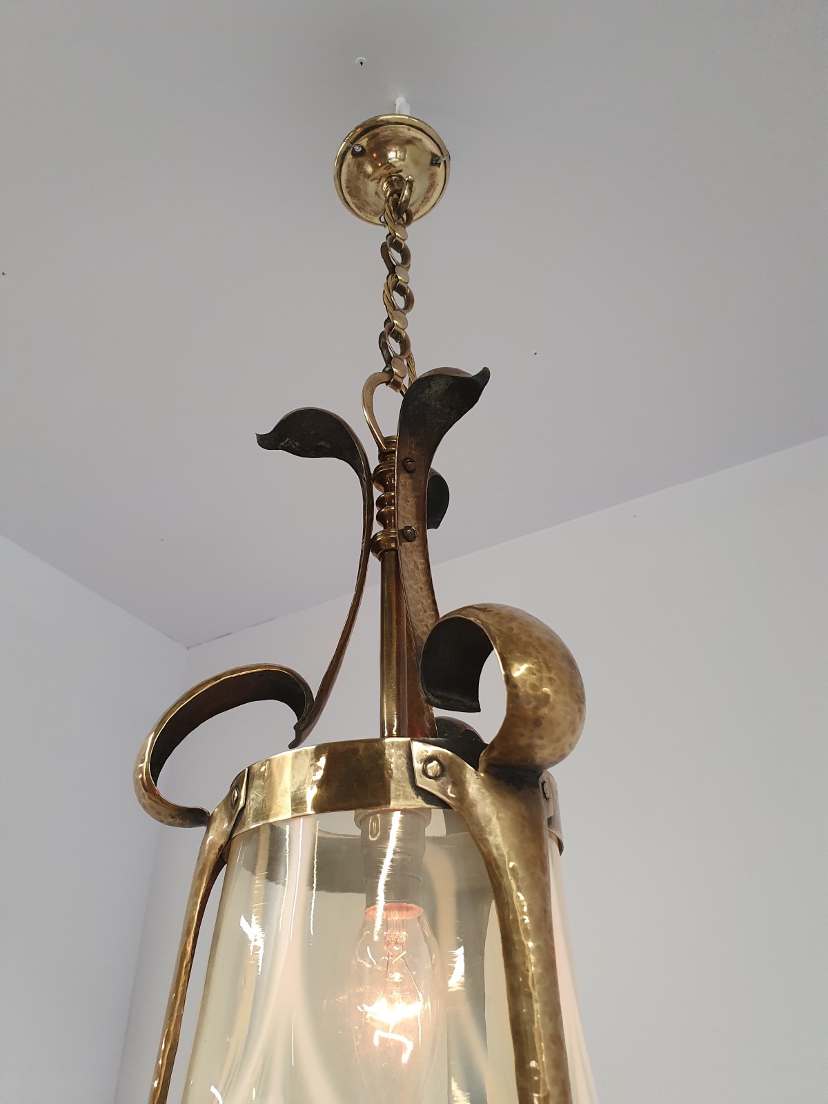 Attributed William Whitehouse & Co. with John Walsh Walsh | Arts & Crafts Lantern | England c.1900 | SOLD - Image 8