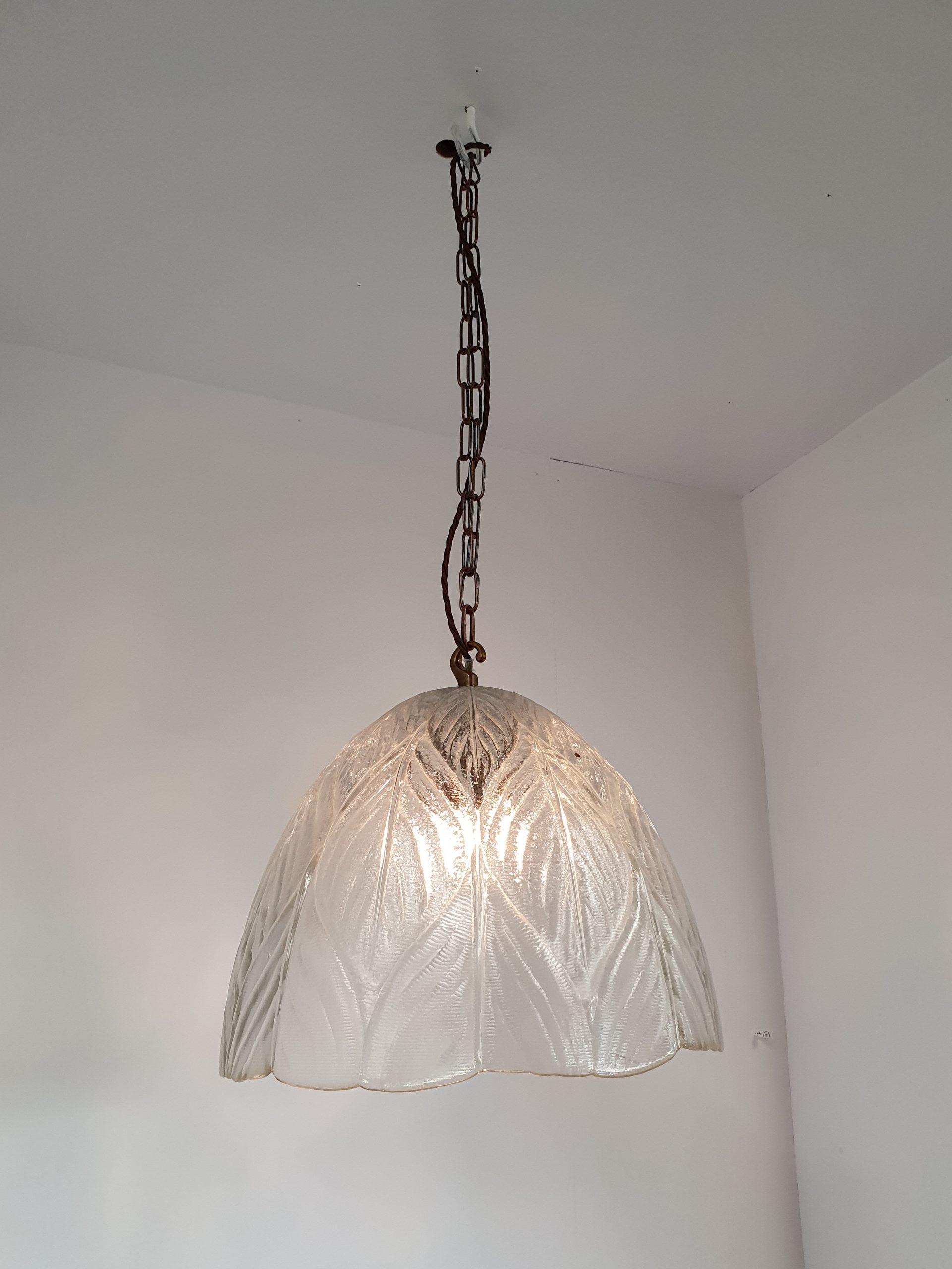 Unsigned | 2 Very Large Pendant "leaf" Lampshades | Available to Buy Seperately - Image 4
