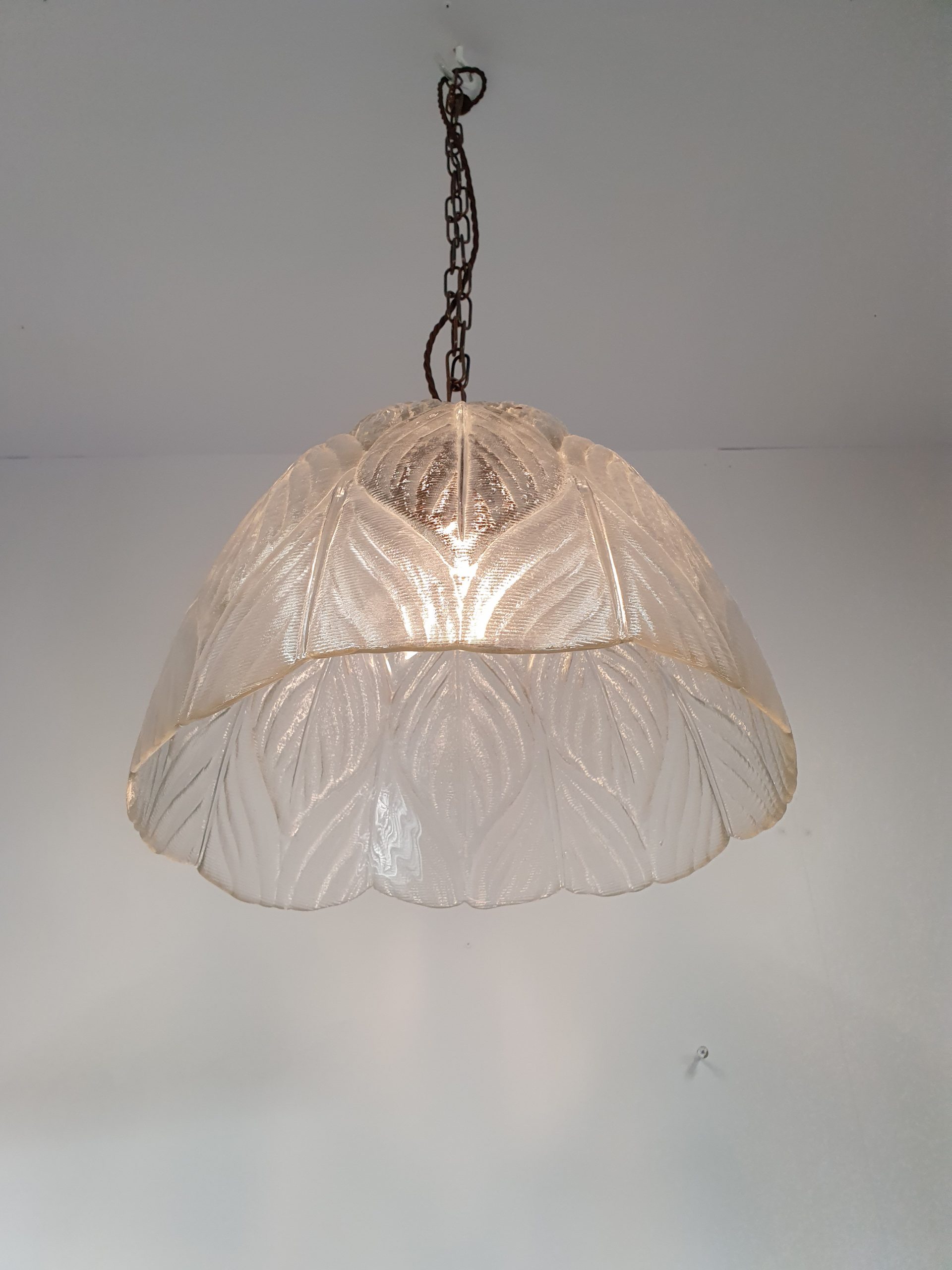 Unsigned | 2 Very Large Pendant "leaf" Lampshades | Available to Buy Seperately - Image 6