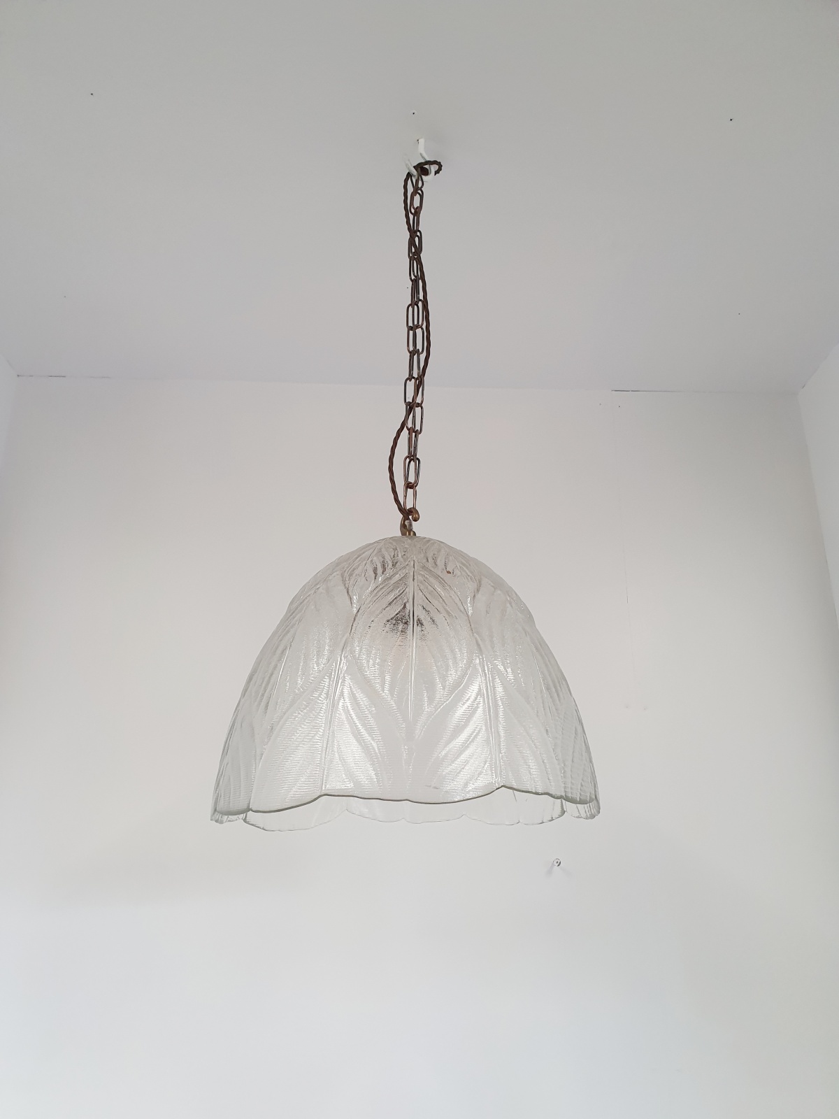 Unsigned | 2 Very Large Pendant "leaf" Lampshades | Available to Buy Seperately - Image 13