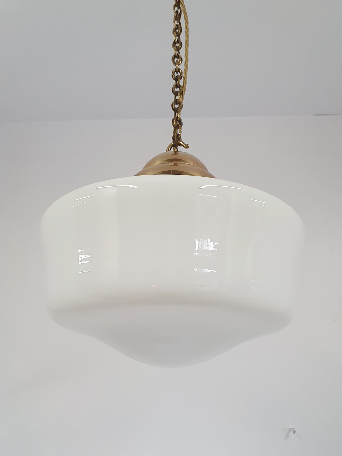 Unsigned | 2 Opaline "Deylite" Lanterns | England c.1925 - Image 7