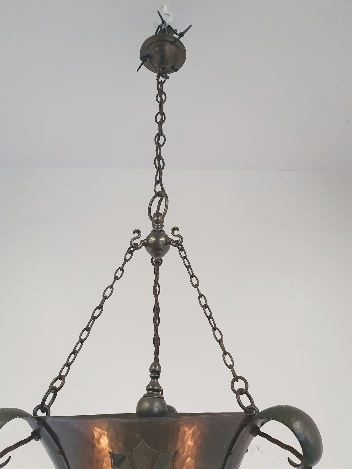 Jesson, Birkett & Co. (Faulkner Bronze Co.) | Arts & Crafts Chandelier | England c.1900 | SOLD - Image 12