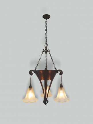 Jesson, Birkett & Co. (Faulkner Bronze Co.) | Arts & Crafts Chandelier | England c.1900 | SOLD
