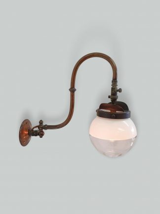 Unsigned | "Swan-neck" Gas Wall Light | England c.1890-1910