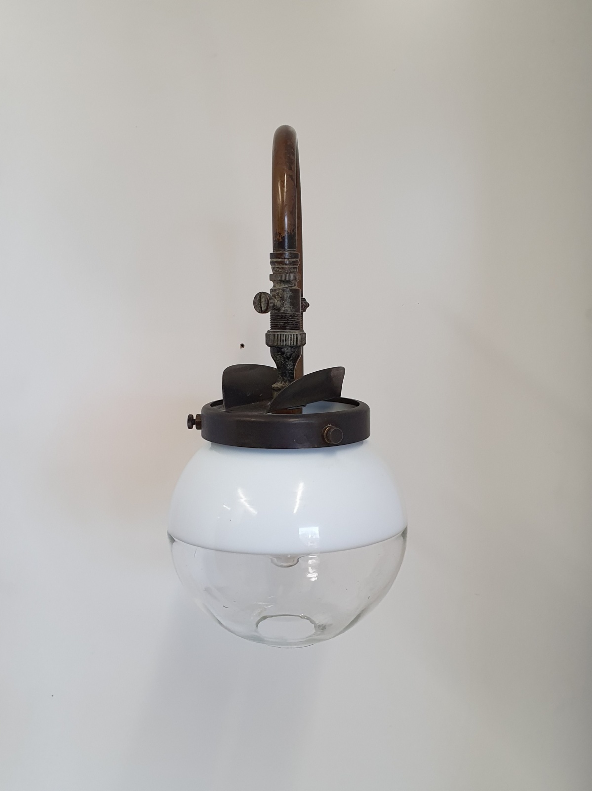 Unsigned | "Swan-neck" Gas Wall Light | England c.1890-1910 | SOLD - Image 8
