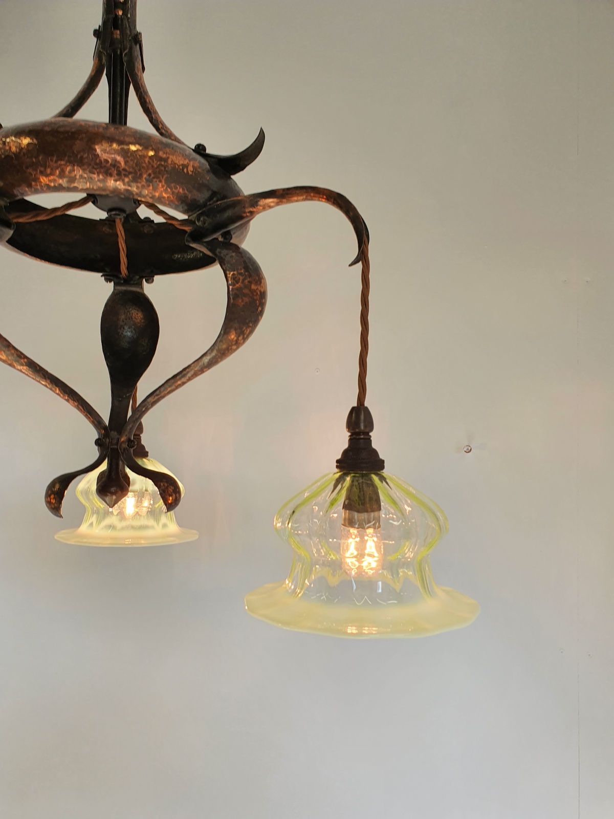 Unsigned | Copper Arts & Crafts Elelectrolier | England c.1900 | SOLD - Image 8