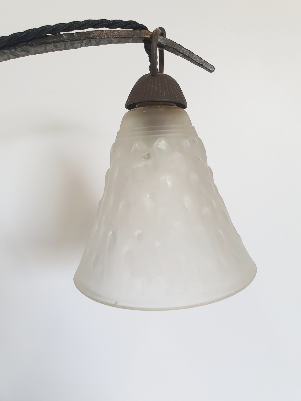 Marcel Vasseur & Muller Frères | Wrought Iron Art Deco Table Lamp | France c.1930 - Image 8