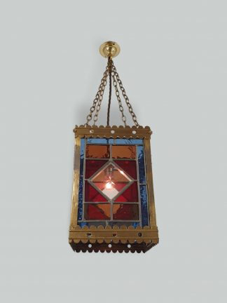 Unsigned | Stained-Glass Edwardian Lantern | England c.1900-10
