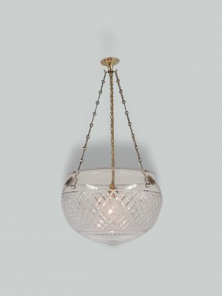 Unsigned | Cut-Glass Plafonnier | English c.1925 | SOLD